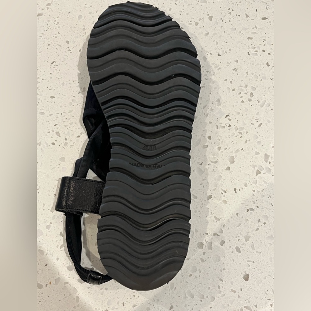 Black and Silver Women's Sandals - Picture 7 of 8